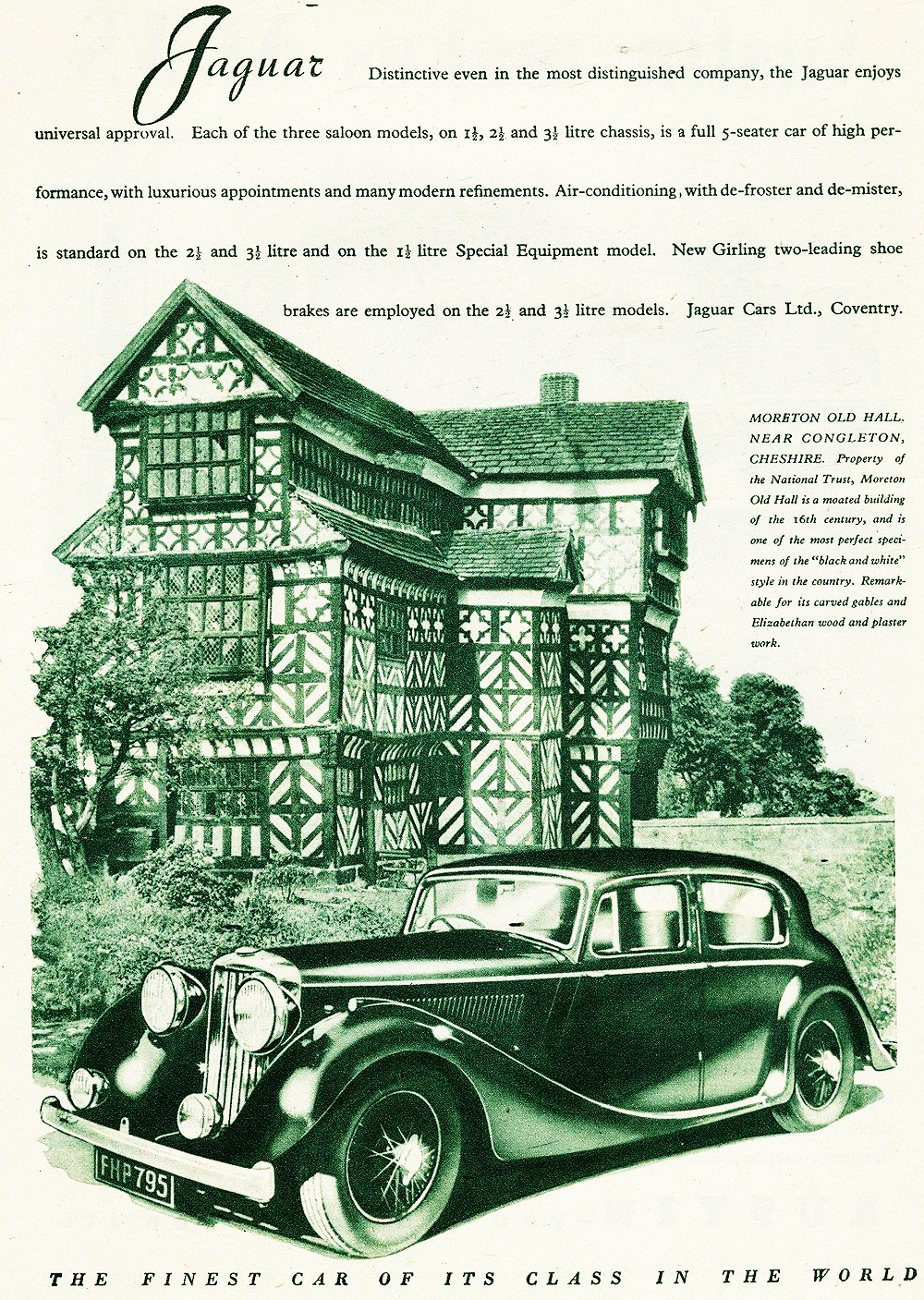 1947 Jaguar Auto Advertising